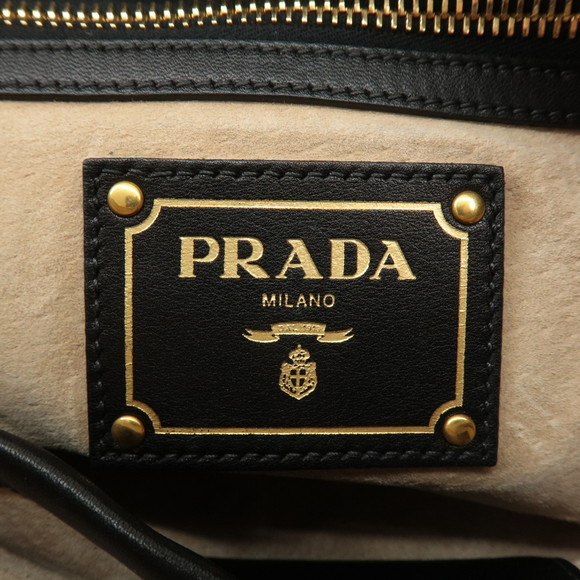 Prada Leather One Shoulder Bag Black - Picture 12 of 12